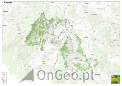 Mapa gminy Kamienna Góra